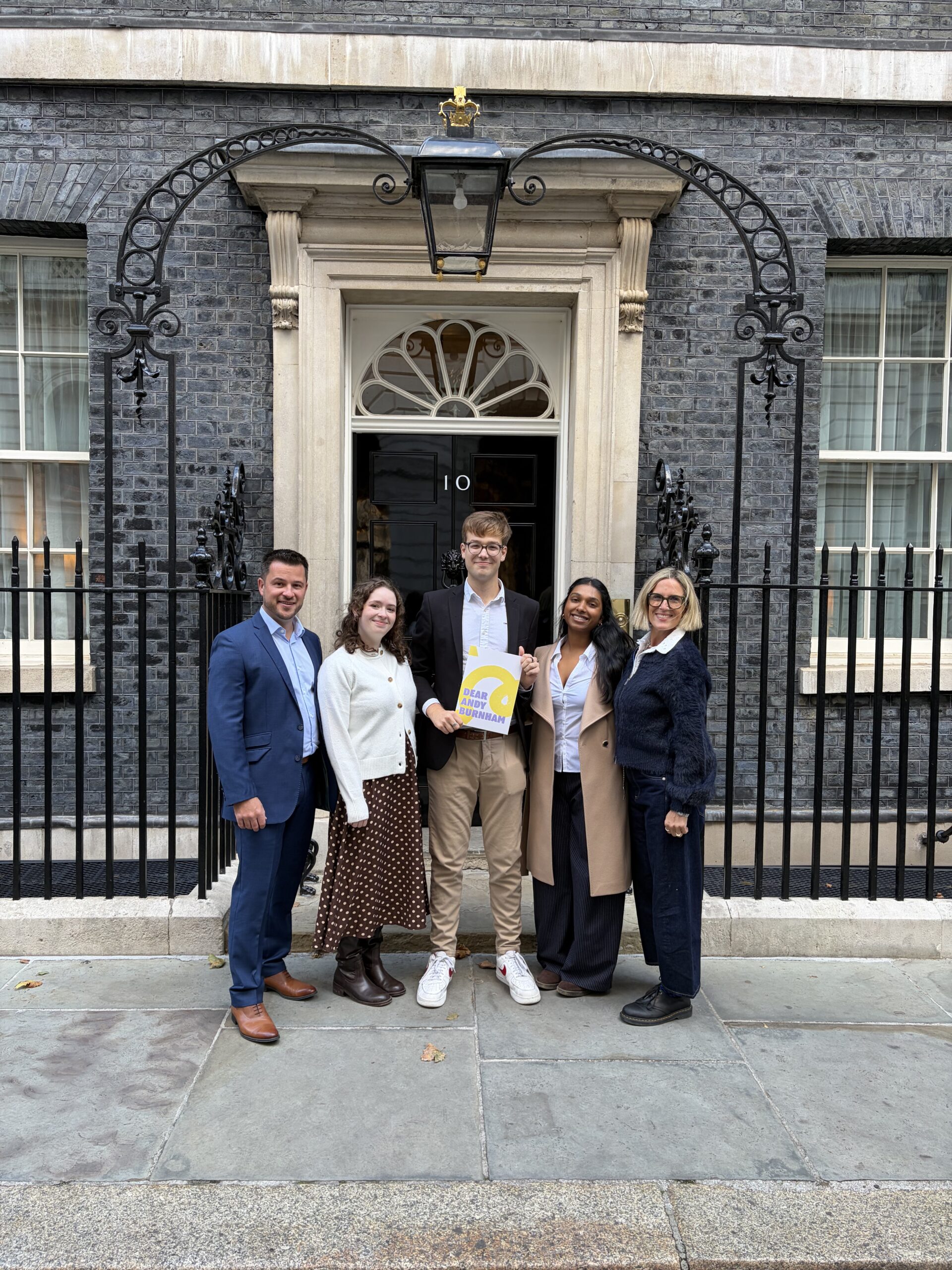Spark UK representatives pictured in connection with their youth mental health campaign